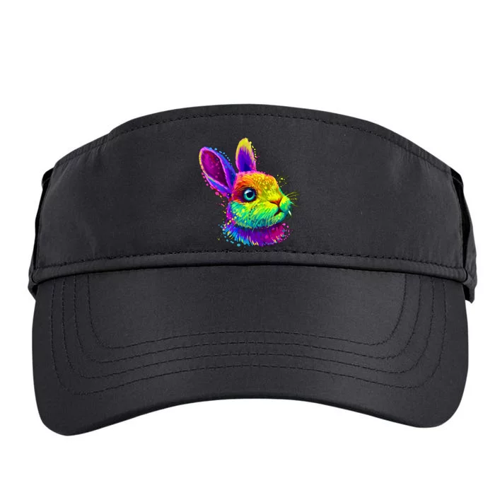 Colorful Rabbit Bunny Art Adult Drive Performance Visor