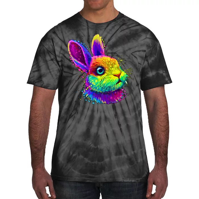 Colorful Rabbit Bunny Art Tie-Dye T-Shirt