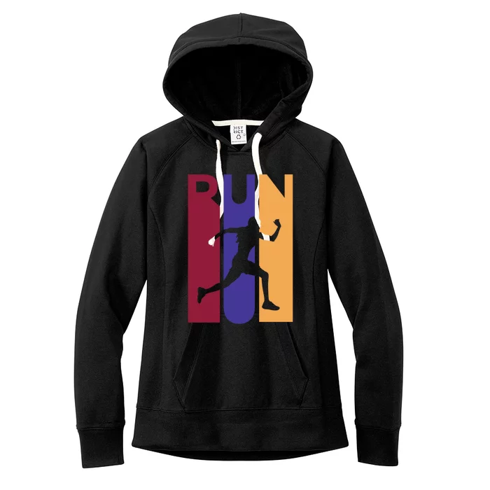 Colorful Run Women's Fleece Hoodie