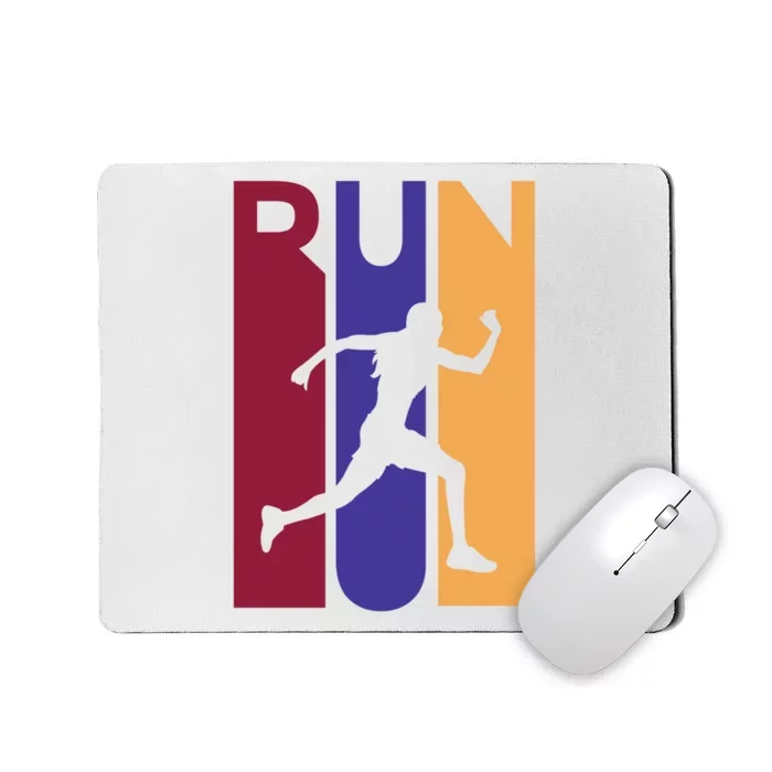 Colorful Run Mousepad