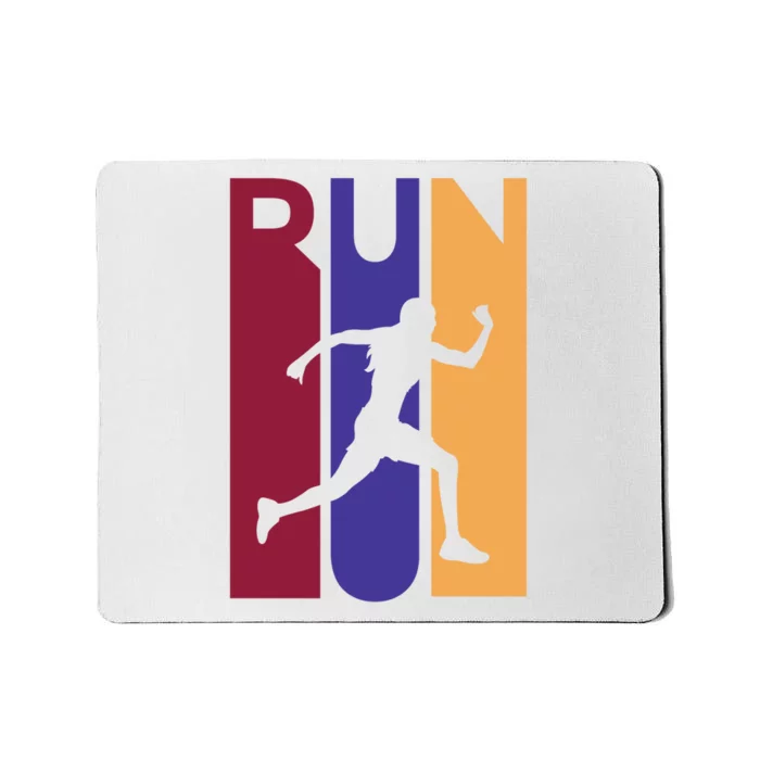 Colorful Run Mousepad