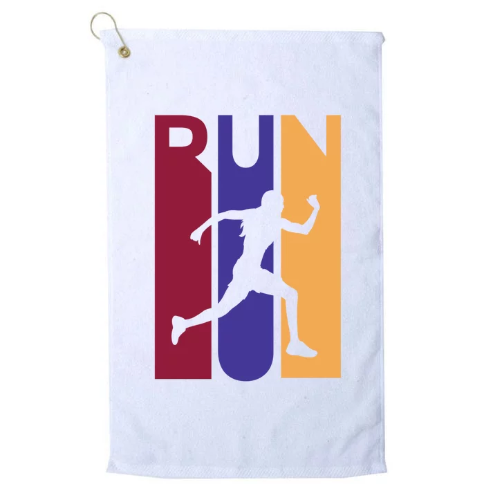 Colorful Run Platinum Collection Golf Towel