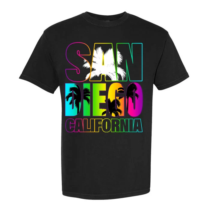 Colorful San Diego California Garment-Dyed Heavyweight T-Shirt