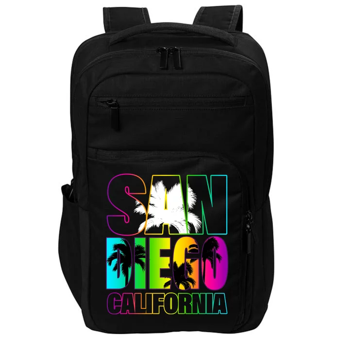 Colorful San Diego California Impact Tech Backpack