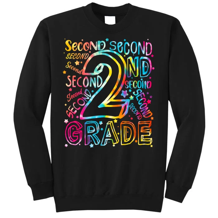 Colorful Second 2nd Grade Word Art Sweatshirt