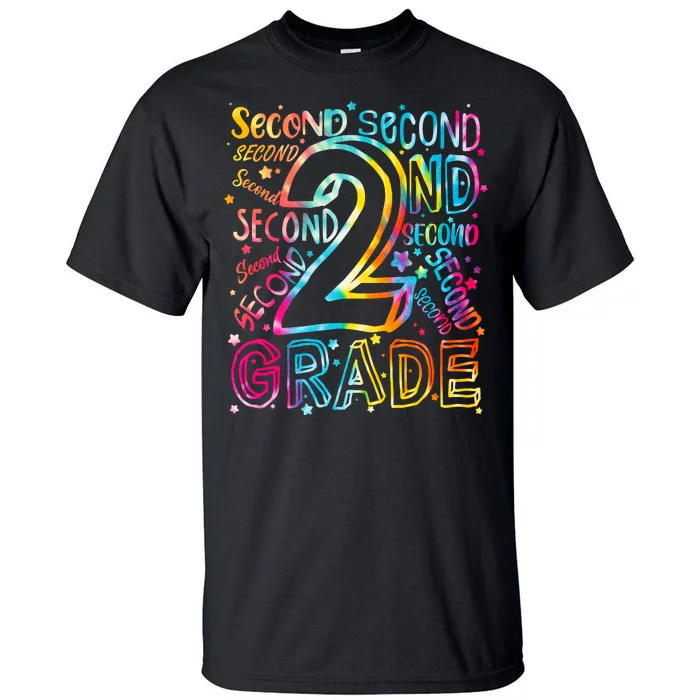 Colorful Second 2nd Grade Word Art Tall T-Shirt