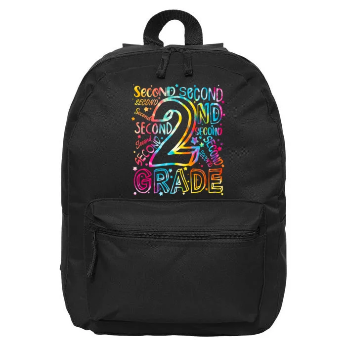 Colorful Second 2nd Grade Word Art 16 in Basic Backpack