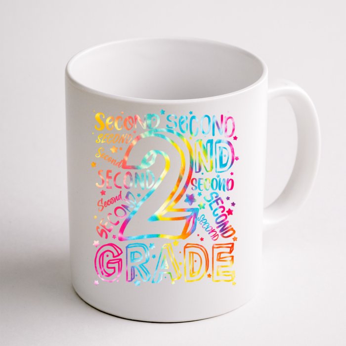 Colorful Second 2nd Grade Word Art Front & Back Coffee Mug