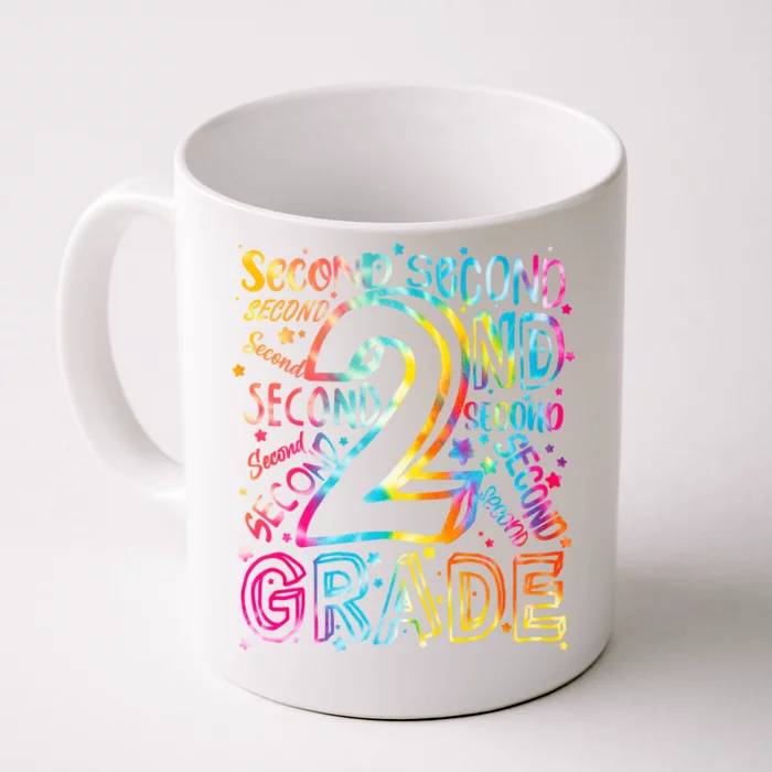 Colorful Second 2nd Grade Word Art Front & Back Coffee Mug