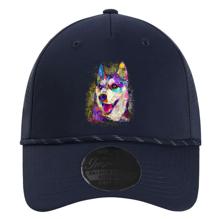 Colorful Siberian Husky Performance The Dyno Cap