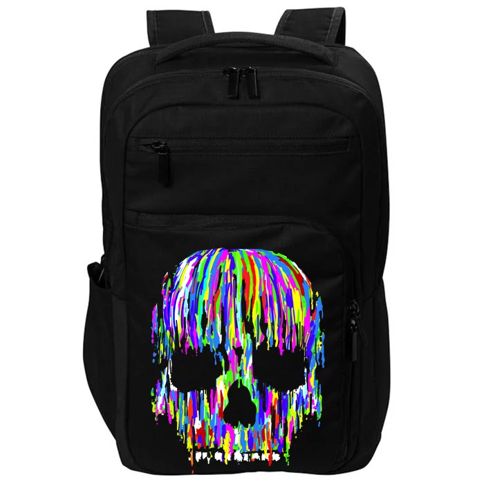 Colorful Skull Head Impact Tech Backpack