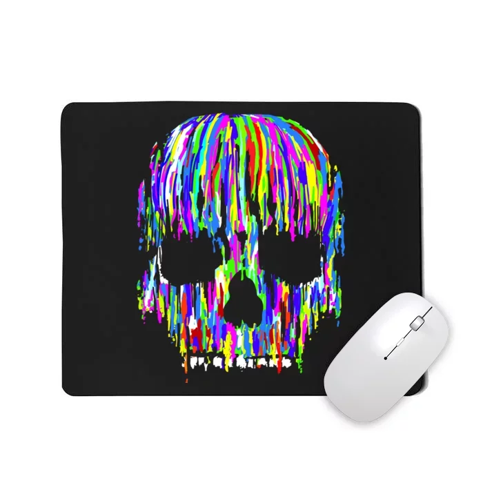 Colorful Skull Head Mousepad