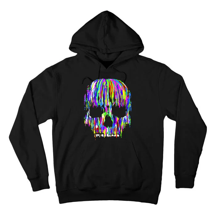 Colorful Skull Head Tall Hoodie