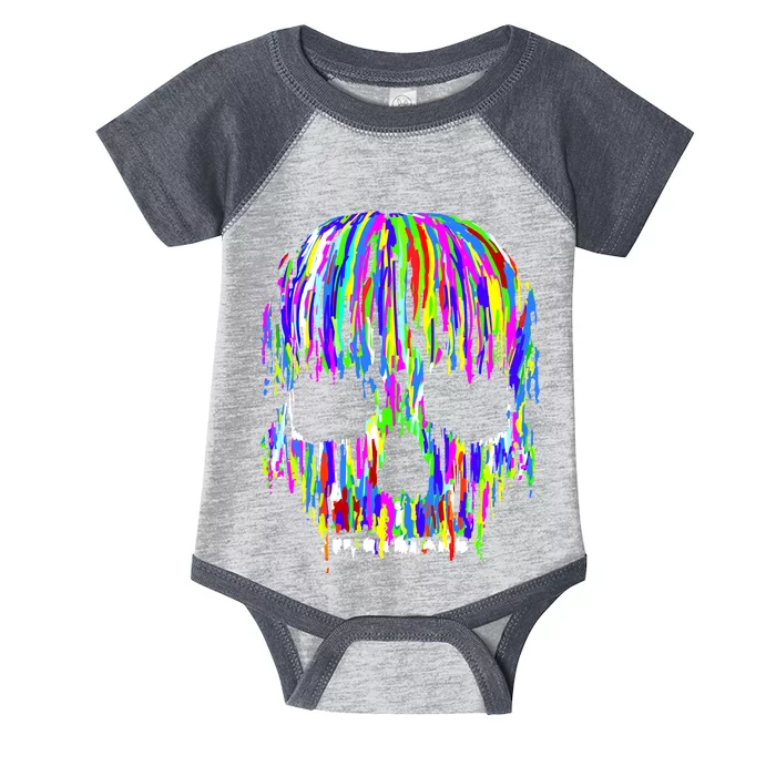 Colorful Skull Head Infant Baby Jersey Bodysuit