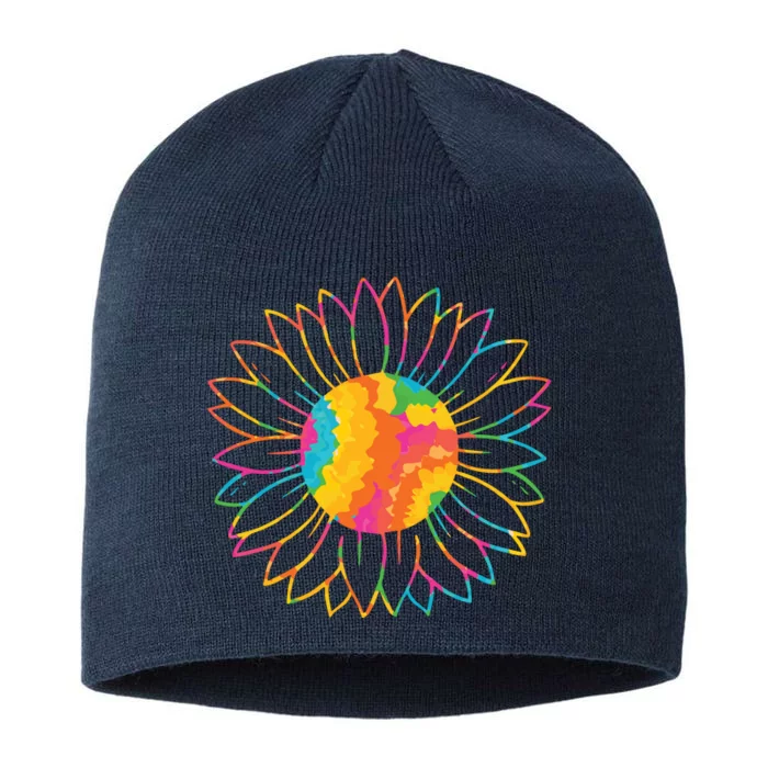 Colorful Sunflower 8 1/2in Sustainable Knit Beanie