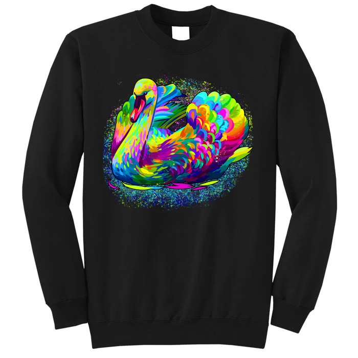 Colorful Swan Tall Sweatshirt