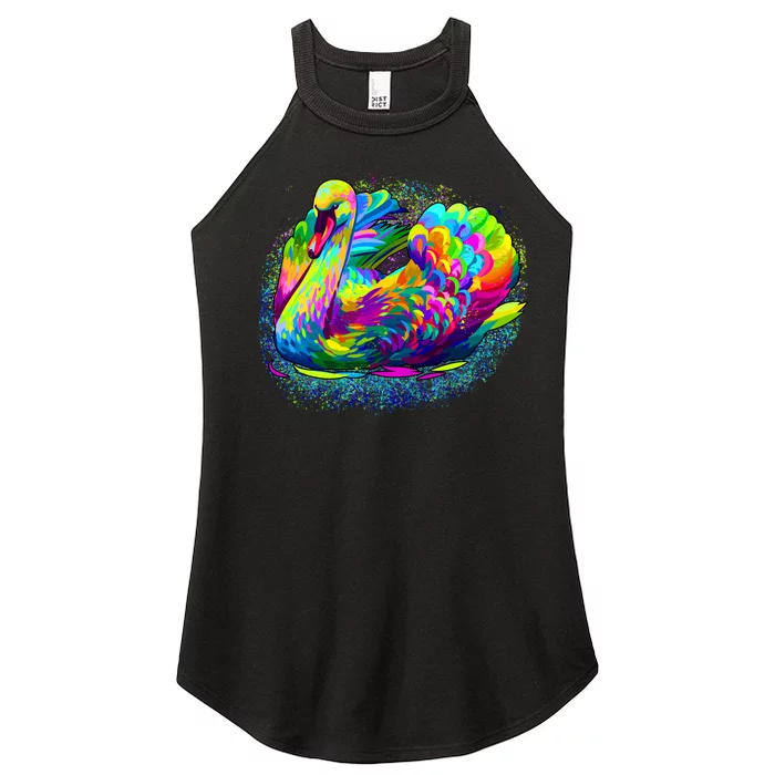 Colorful Swan Women’s Perfect Tri Rocker Tank