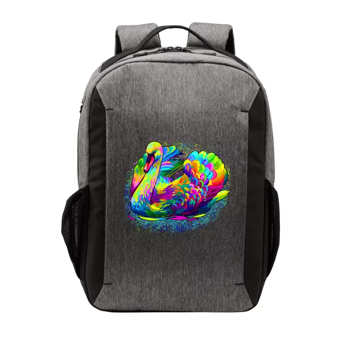 Colorful Swan Vector Backpack