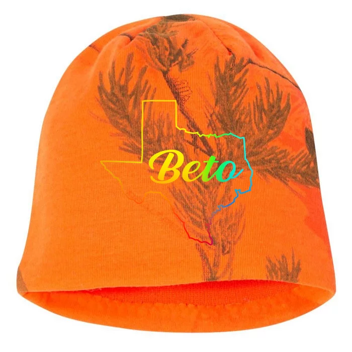 Colorful Texas Senate Beto Rainbow Kati - Camo Knit Beanie