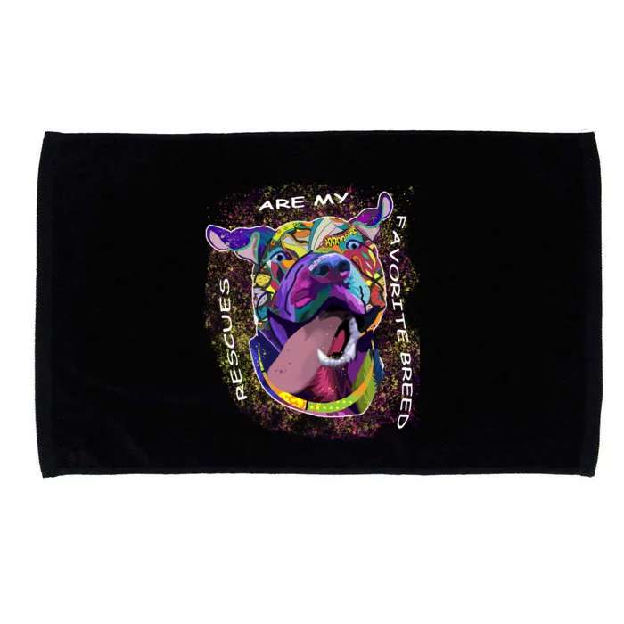 Colorful Texture Boxer Dog Rescues Are My Favorite Breeds Microfiber Hand Towel