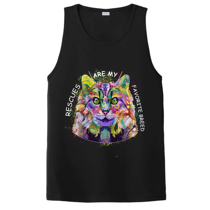 Colorful Texture Cat Rescues Are My Favorite Performance Tank