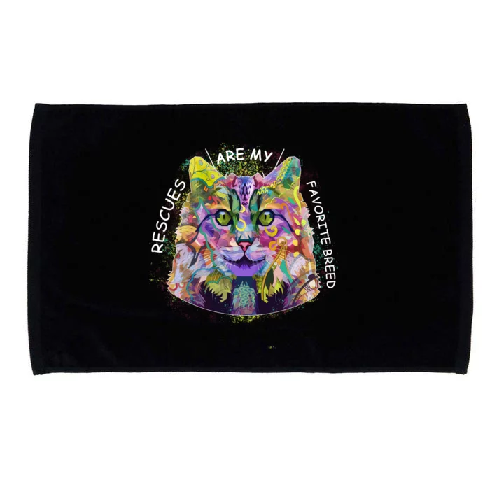 Colorful Texture Cat Rescues Are My Favorite Microfiber Hand Towel