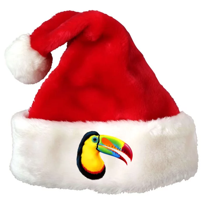 Colorful Toucan Premium Christmas Santa Hat