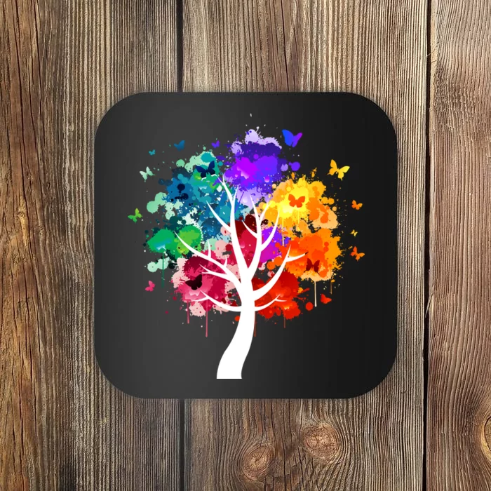 Colorful Tree Of Life Coaster