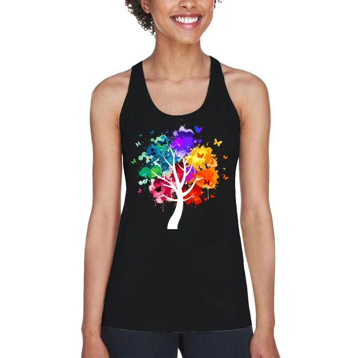 Colorful Tree Of Life Women's Racerback Tank