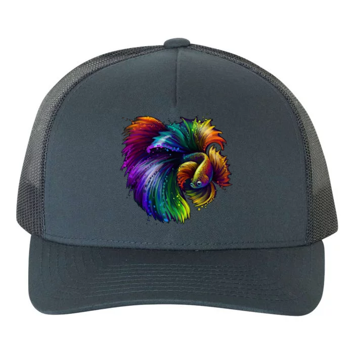 Colorful Tropical Beta Fish Yupoong Adult 5-Panel Trucker Hat