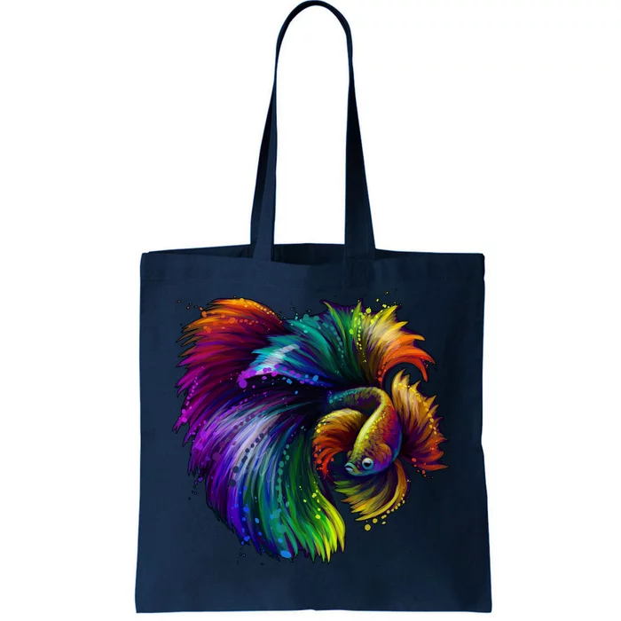 Colorful Tropical Beta Fish Tote Bag