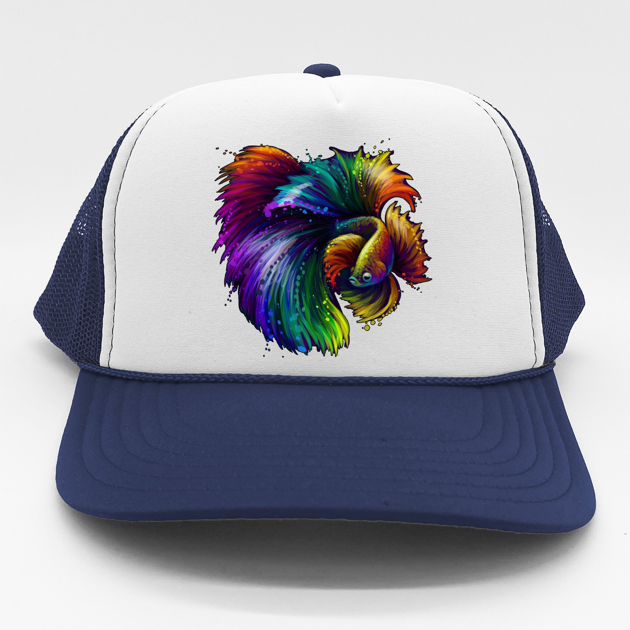 Fighting Fish Trucker Hat – Circle Logo