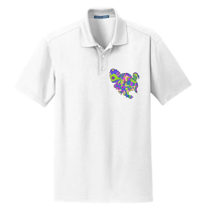 Colorful Turkey Abstract Dry Zone Grid Performance Polo