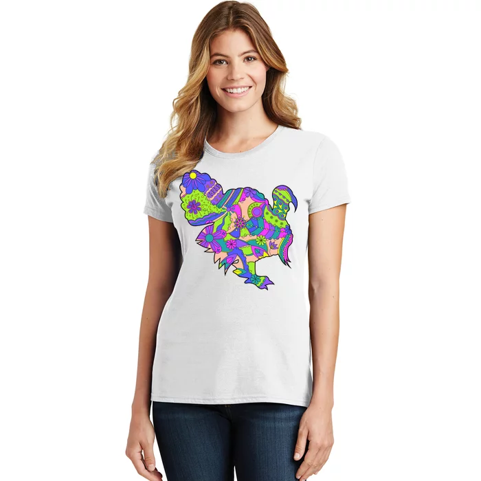 Colorful Turkey Abstract Women's T-Shirt