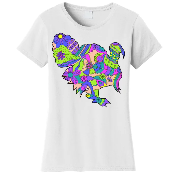 Colorful Turkey Abstract Women's T-Shirt