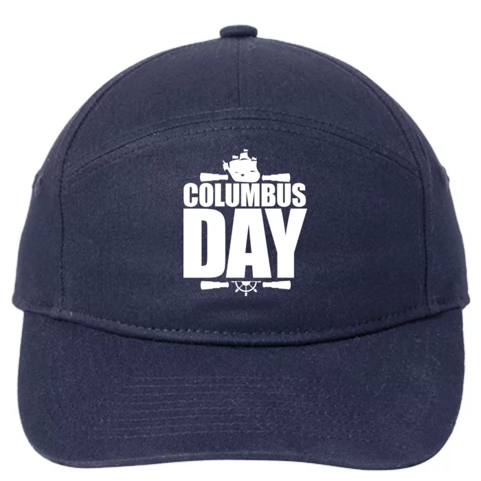 Columbus Day 7-Panel Snapback Hat