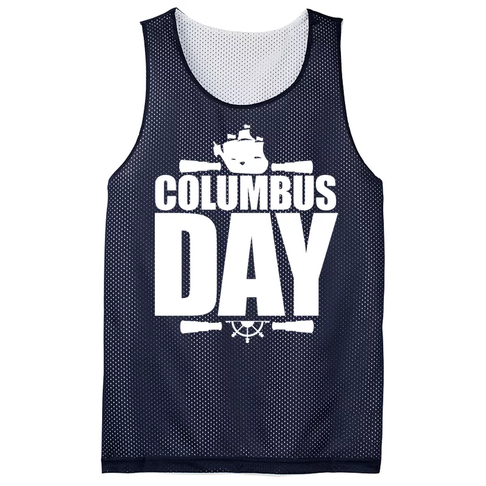 Columbus Day Mesh Reversible Basketball Jersey Tank