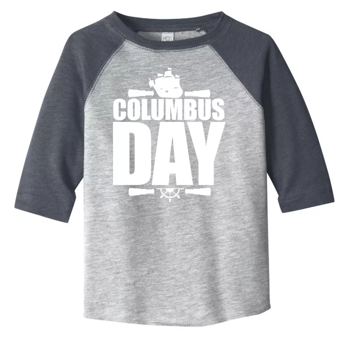 Columbus Day Toddler Fine Jersey T-Shirt