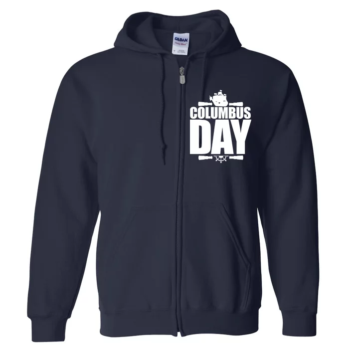 Columbus Day Full Zip Hoodie