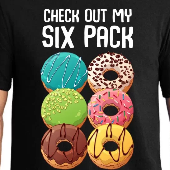 Check Out My Six Pack Donut Great Gift Funny Gym Gift Pajama Set