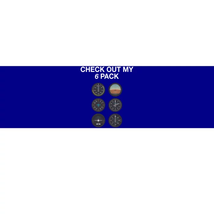 Check Out My Airplane Six Pack Funny Pilot Gag Gift Bumper Sticker