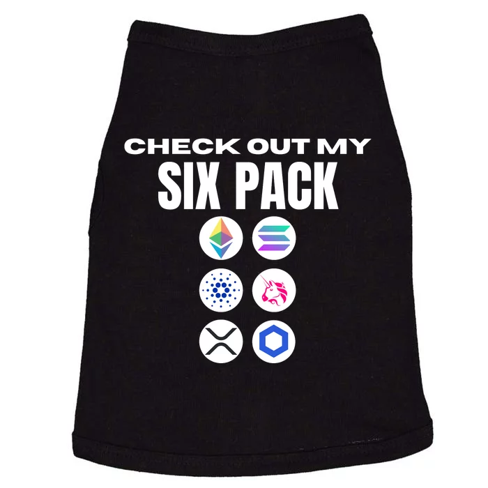 Check Out My Six Pack, Funny Gym Crypto Altcoin Lovers Meme Doggie Tank