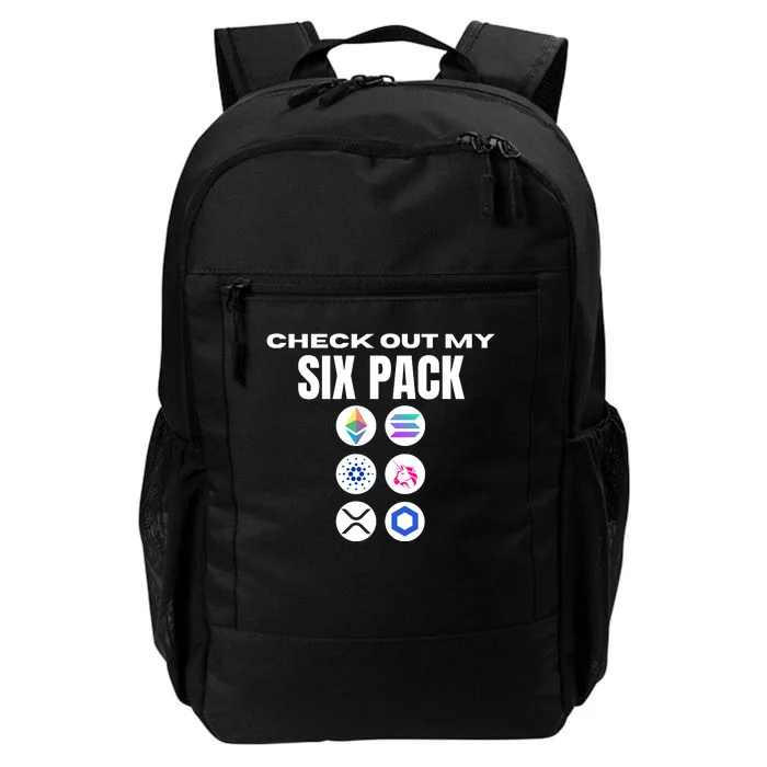 Check Out My Six Pack, Funny Gym Crypto Altcoin Lovers Meme Daily Commute Backpack