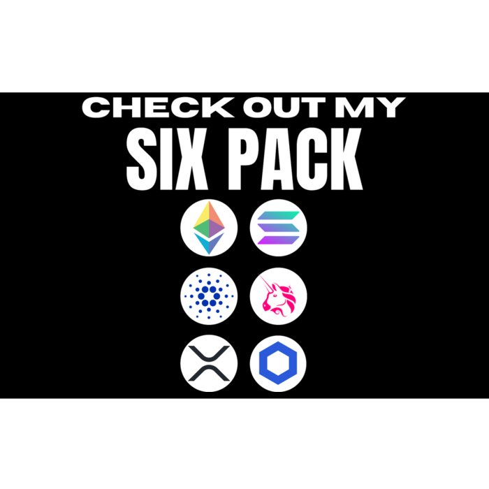 Check Out My Six Pack, Funny Gym Crypto Altcoin Lovers Meme Bumper Sticker