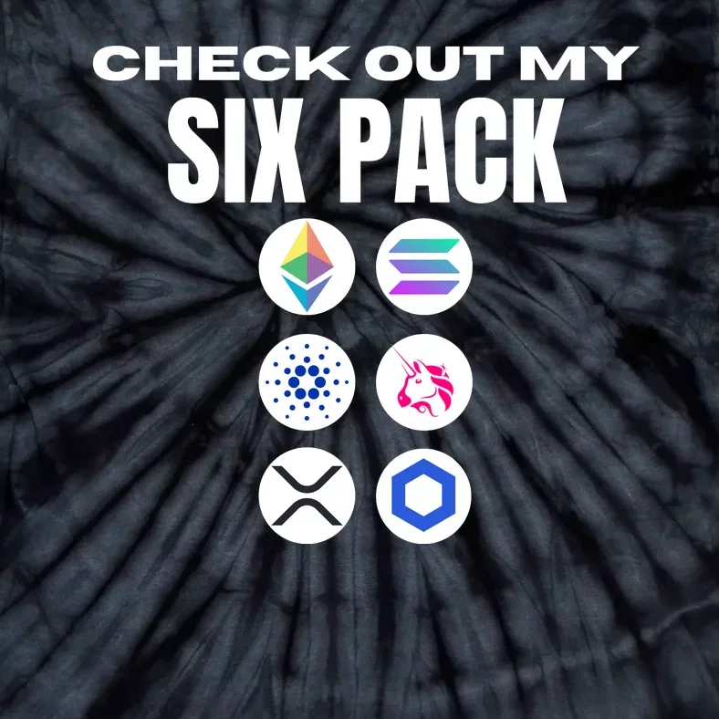 Check Out My Six Pack, Funny Gym Crypto Altcoin Lovers Meme Tie-Dye T-Shirt