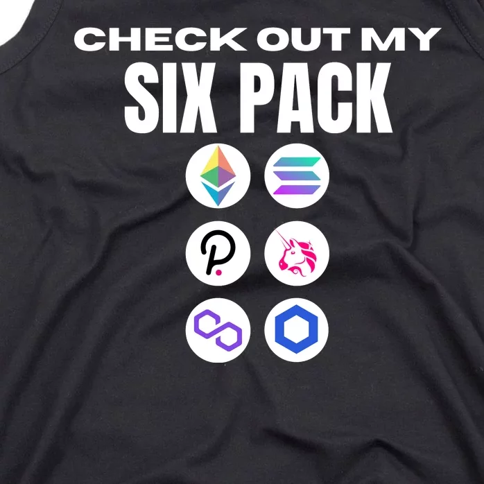 Check Out My Six Pack, Funny Gym Crypto, Funny Altcoin Tank Top