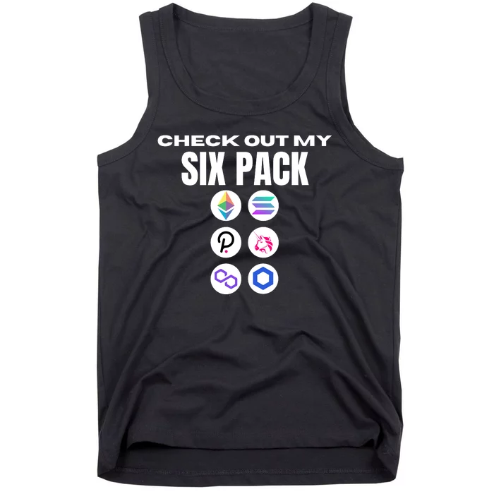 Check Out My Six Pack, Funny Gym Crypto, Funny Altcoin Tank Top