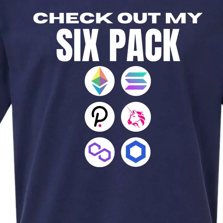 Check Out My Six Pack, Funny Gym Crypto, Funny Altcoin Sueded Cloud Jersey T-Shirt