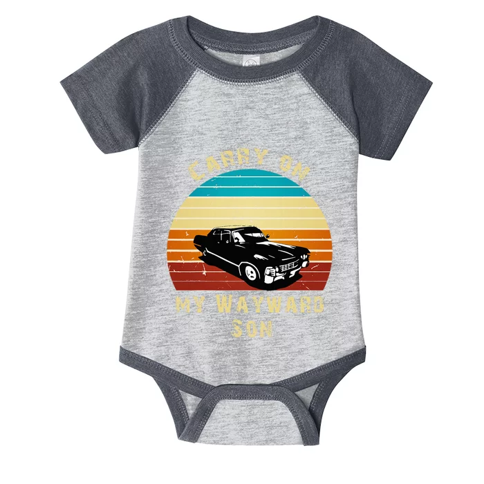 Carry On My Wayward Son Vintage Infant Baby Jersey Bodysuit