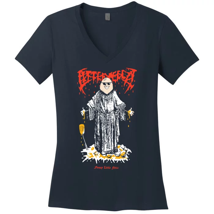 Cold Ones Merch The Metal Fella Women's V-Neck T-Shirt